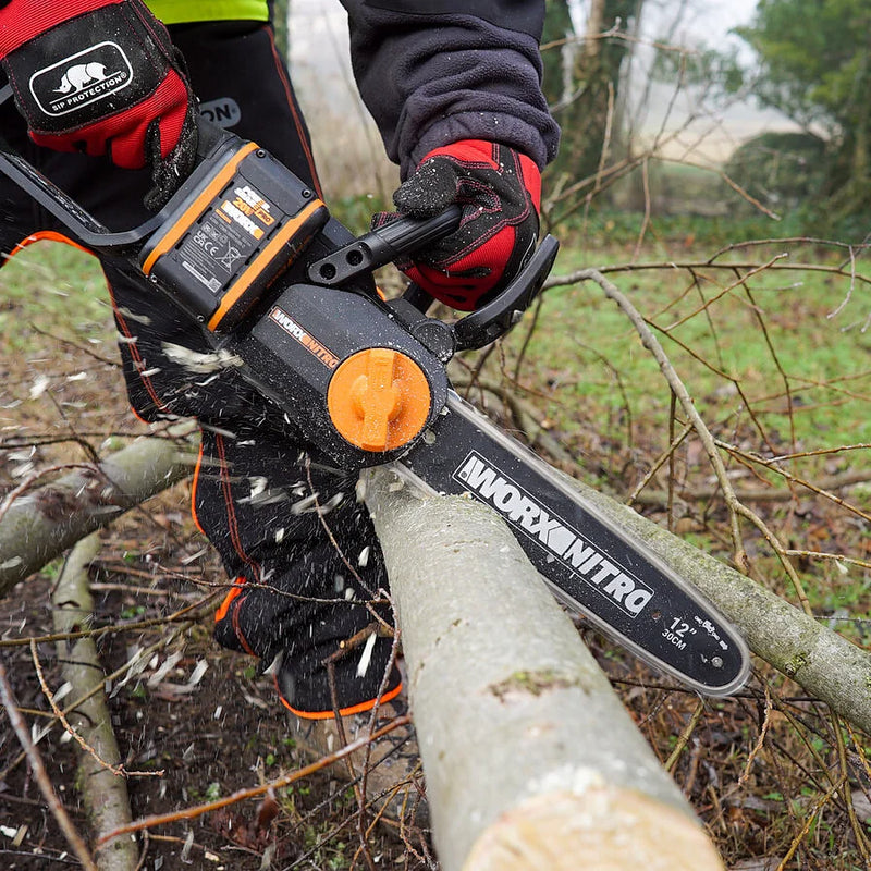 Worx 40V 35 cm bezvadu bezsuku ķēdes zāģis WG384E.9 bez akumulatora un lādētāja