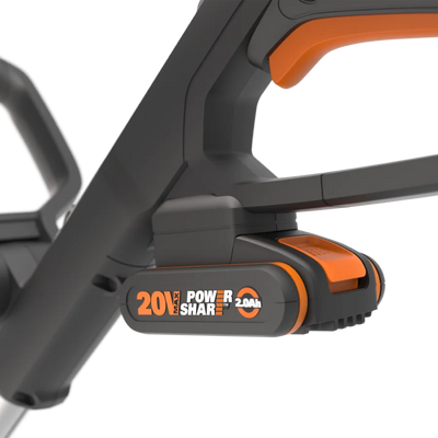 Worx 20V 30cm bezvadu zāles trimmeris WG163E.2 ar akumulatoru un lādētāju