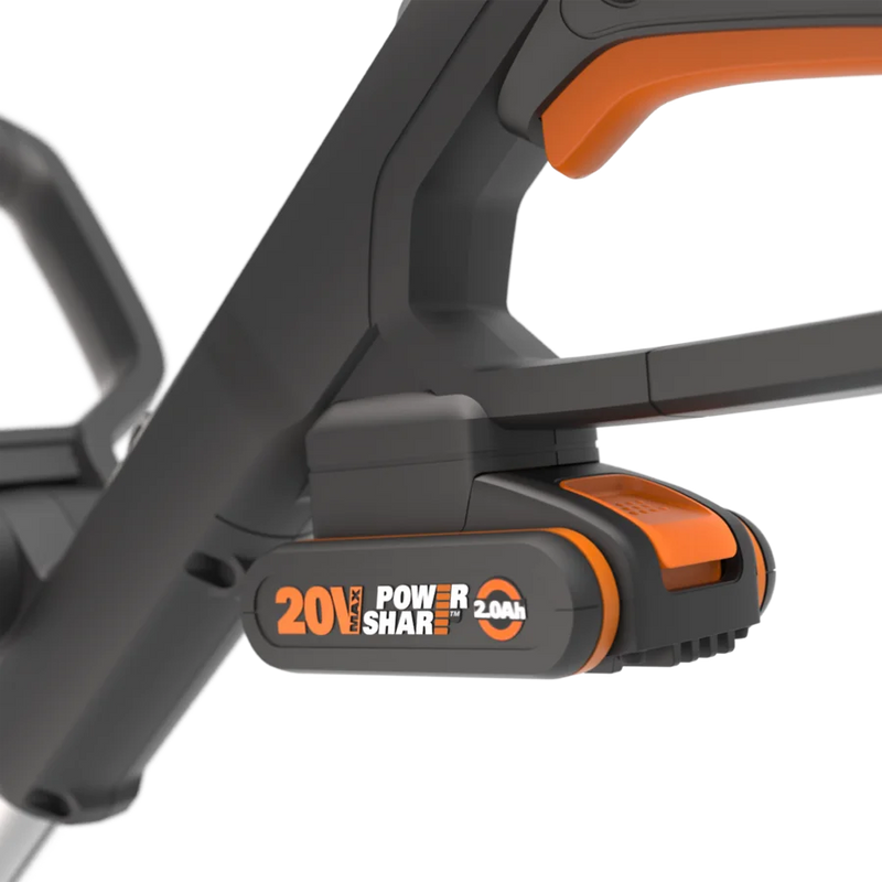 Worx 20V 30cm bezvadu zāles trimmeris WG163E.2 ar akumulatoru un lādētāju