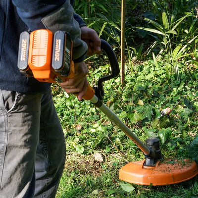Worx 40V 33cm bezvadu zāles trimmeris WG183E ar akumulatoru un lādētāju
