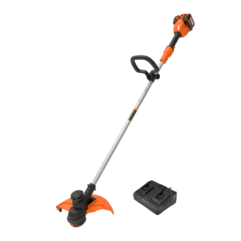 Worx 40V 33cm bezvadu zāles trimmeris WG183E ar akumulatoru un lādētāju