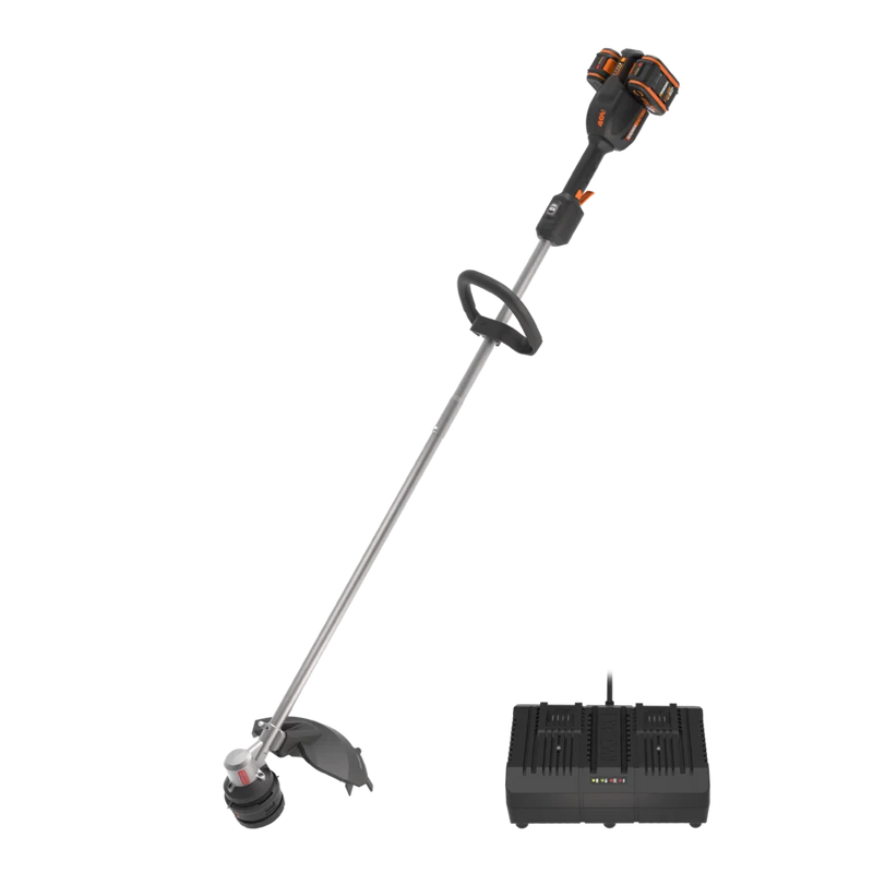 Worx 40V 38cm bezvadu zāles trimmeris WG185E ar akumulatoru un lādētāju