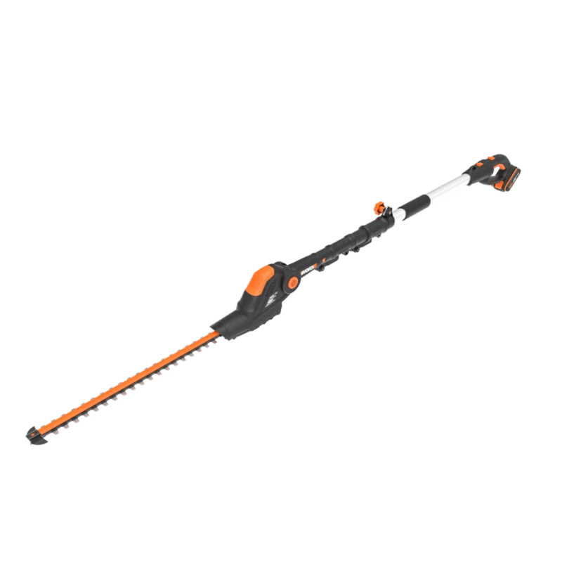Worx 20V 45cm dzīvžogu šķeres ar pagarinājumu WG252E ar akumulatoru un lādētāju
