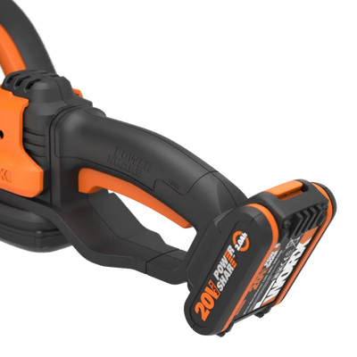 Worx 20V Powershare 50cm dzīvžogu šķeres WG261E ar akumulatoru un lādētāju