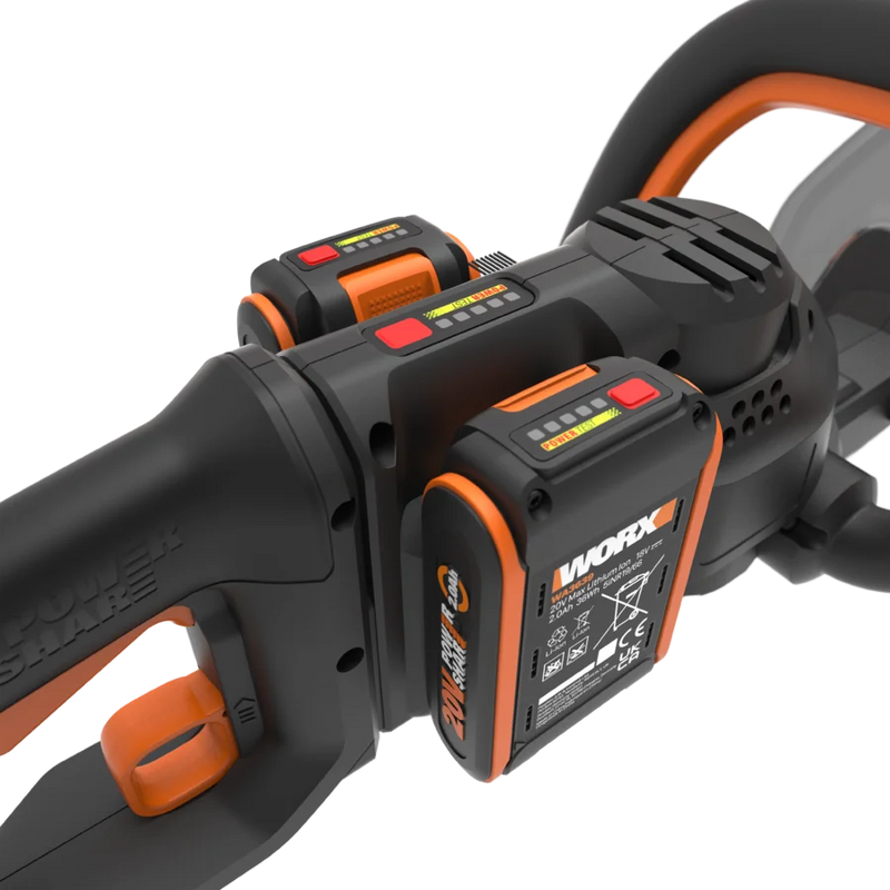 Worx 40V Powershare 61cm dzīvžogu šķeres WG286E ar akumulatoru un lādētāju
