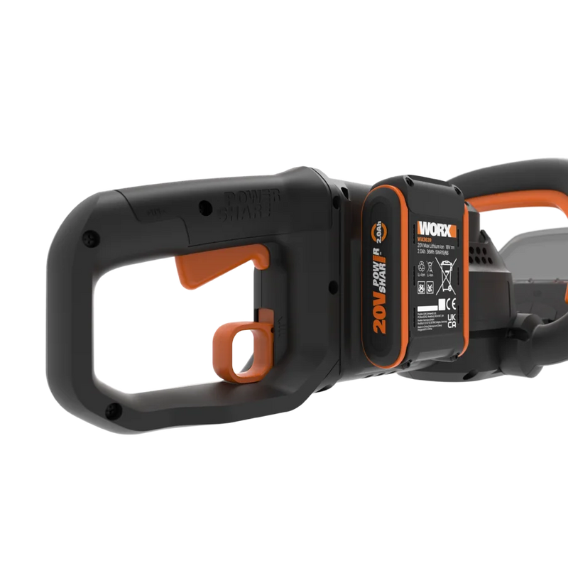 Worx 40V Powershare 61cm dzīvžogu šķeres WG286E ar akumulatoru un lādētāju