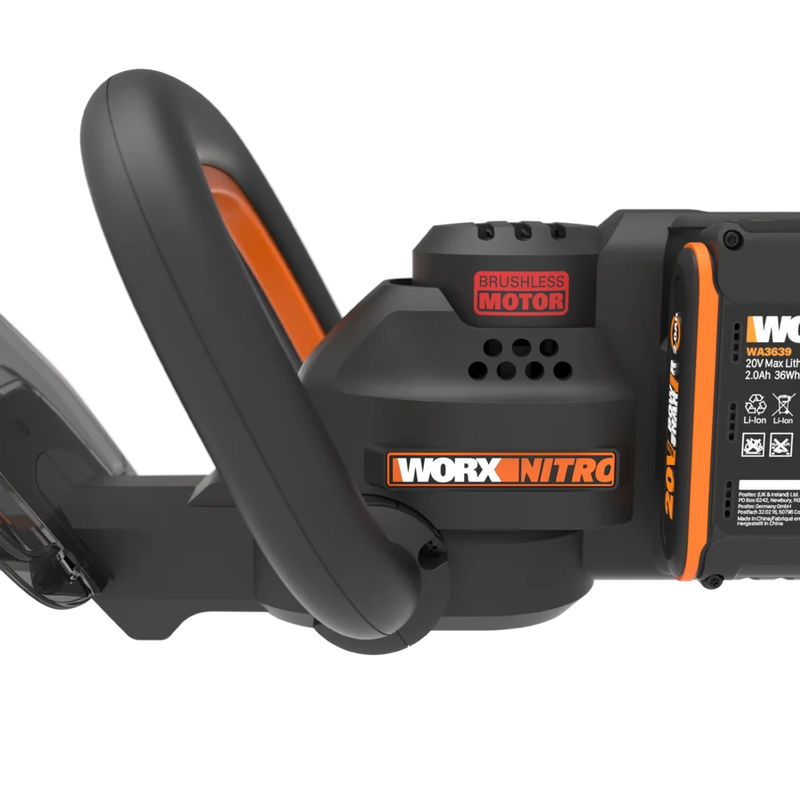 Worx 40V Powershare 61cm dzīvžogu šķeres WG286E ar akumulatoru un lādētāju