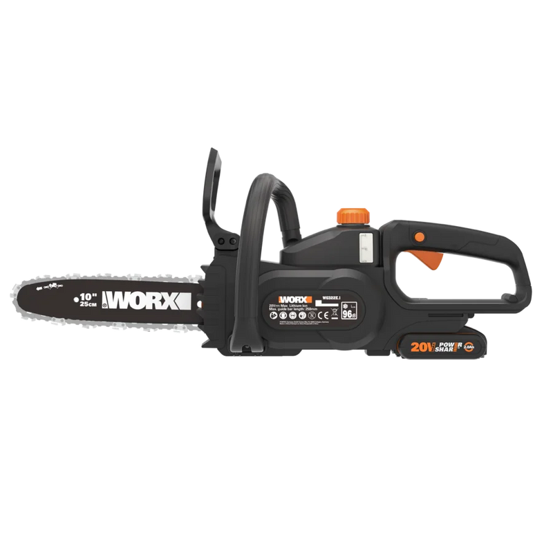 Worx 20V 25cm bezvadu ķēdes zāģis WG322E.9 bez akumulatora un lādētāja