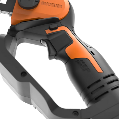 Worx 20V 12cm bezvadu kompaktās klases ķēdes zāģis WG324E ar akumulatoru