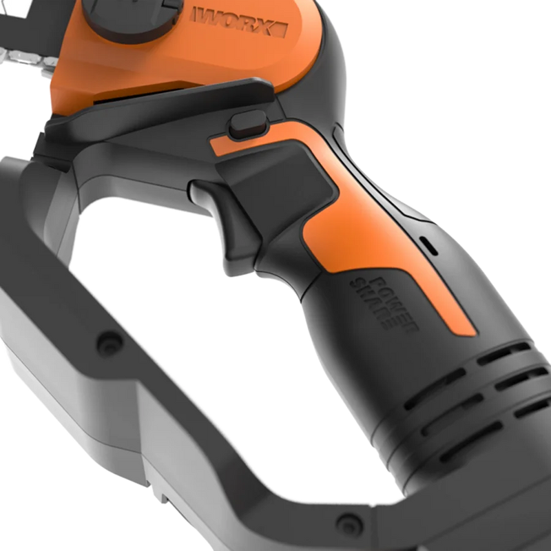 Worx 20V 12cm bezvadu kompaktās klases ķēdes zāģis WG324E ar akumulatoru