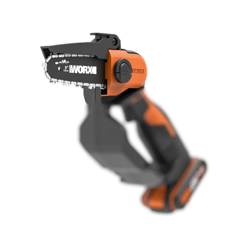 Worx 20V 12cm bezvadu kompaktās klases ķēdes zāģis WG324E ar akumulatoru