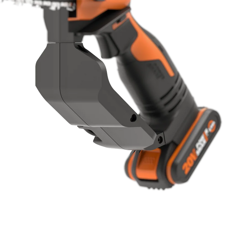 Worx 20V 12cm bezvadu kompaktās klases ķēdes zāģis WG324E ar akumulatoru