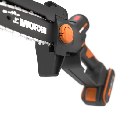 Worx 20V 12cm bezvadu kompaktās klases ķēdes zāģis WG325E ar akumulatoru