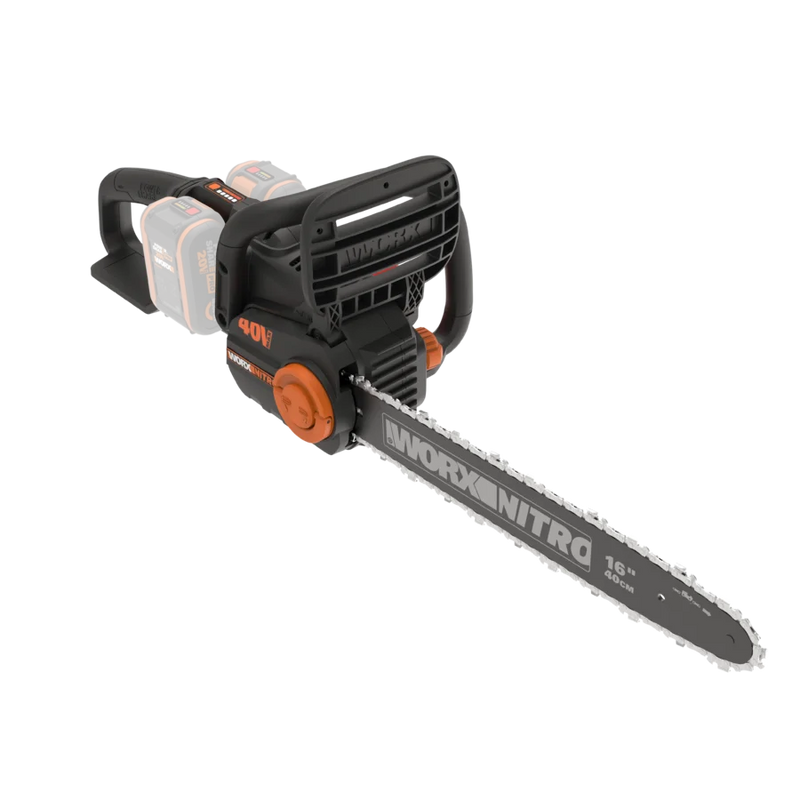Worx 40V 40cm bezvadu bezsuku ķēdes zāģis WG385E.9 bez akumulatora un lādētāja