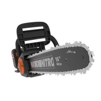 Worx 40V 40cm bezvadu bezsuku ķēdes zāģis WG385E ar akumulatoru un lādētāju