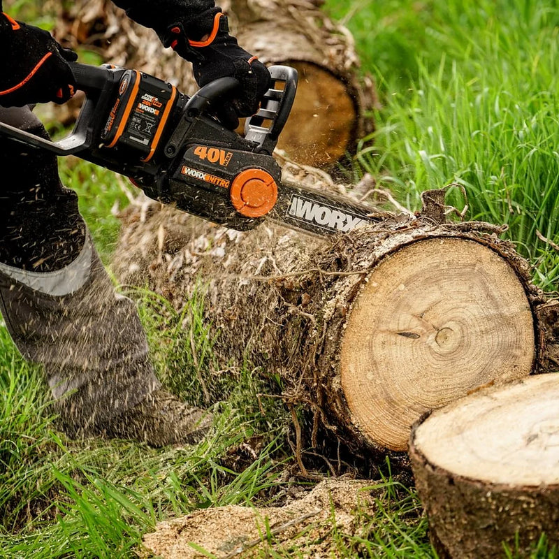 Worx 40V 40cm bezvadu bezsuku ķēdes zāģis WG385E.9 bez akumulatora un lādētāja