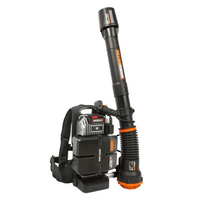 Worx 80V PowerShare bezsuku muguras gaisa pūtējs WG572E ar akumulatoriem