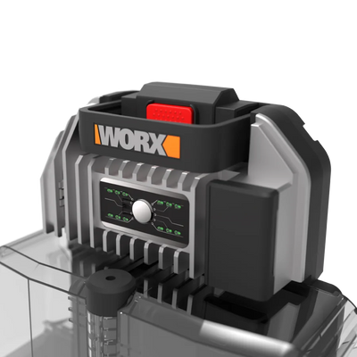 Worx 80V PowerShare bezsuku muguras gaisa pūtējs WG572E ar akumulatoriem