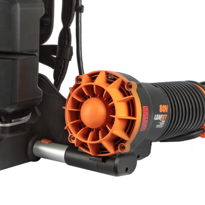 Worx 80V PowerShare bezsuku muguras gaisa pūtējs WG572E ar akumulatoriem