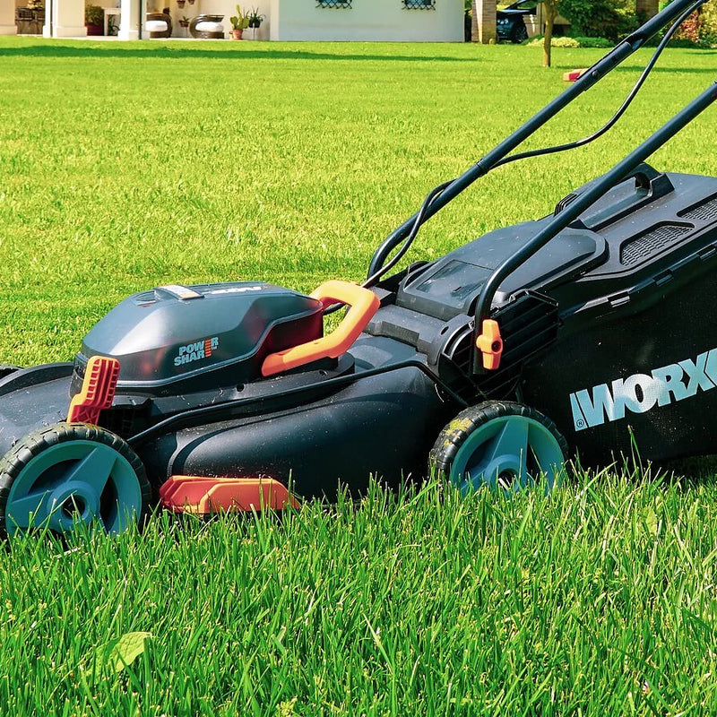 Worx stumjamais zāles pļāvējs ar akumulatoru 40cm 40V 2x4Ah WG743E