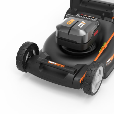 Worx  bezsuku stumjamais zāles pļāvējs ar akumulatoru 46cm 40V 2x4Ah WG743E