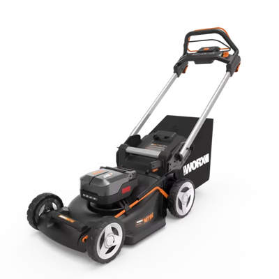 Worx bezsuku pašgājējs zāles pļāvējs ar akumulatoru 46cm 40V 2x4Ah WG749E
