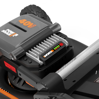 Worx bezsuku pašgājējs zāles pļāvējs ar akumulatoru 46cm 40V 2x4Ah WG749E