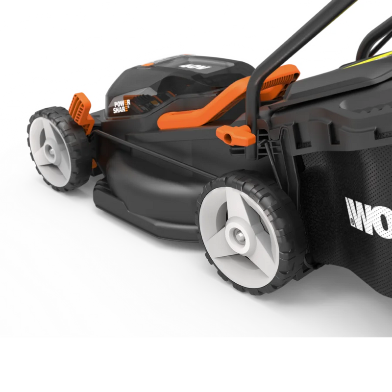 Worx stumjamais zāles pļāvējs ar akumulatoru 34cm 2x2.5Ah 40V WG779