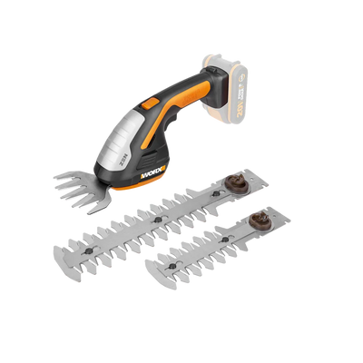 Worx 20V bezvadu 3-in-1 ZEN zāles un krūmu šķēres WG801E.9, bez akumulatora un lādētāja