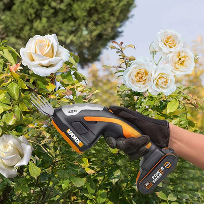 Worx 20V bezvadu 3-in-1 ZEN zāles un krūmu šķēres WG801E.9, bez akumulatora un lādētāja