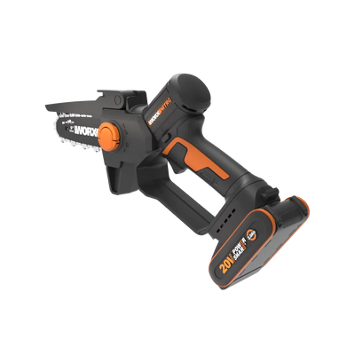 Worx 20V 12cm bezvadu kompaktās klases ķēdes zāģis WG325E ar akumulatoru